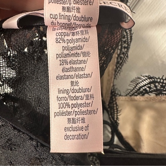 Victoria's Secret Dream Angels Black Lace‎ Chemise Slip Dress, M, whimsigoth - Picture 8 of 15